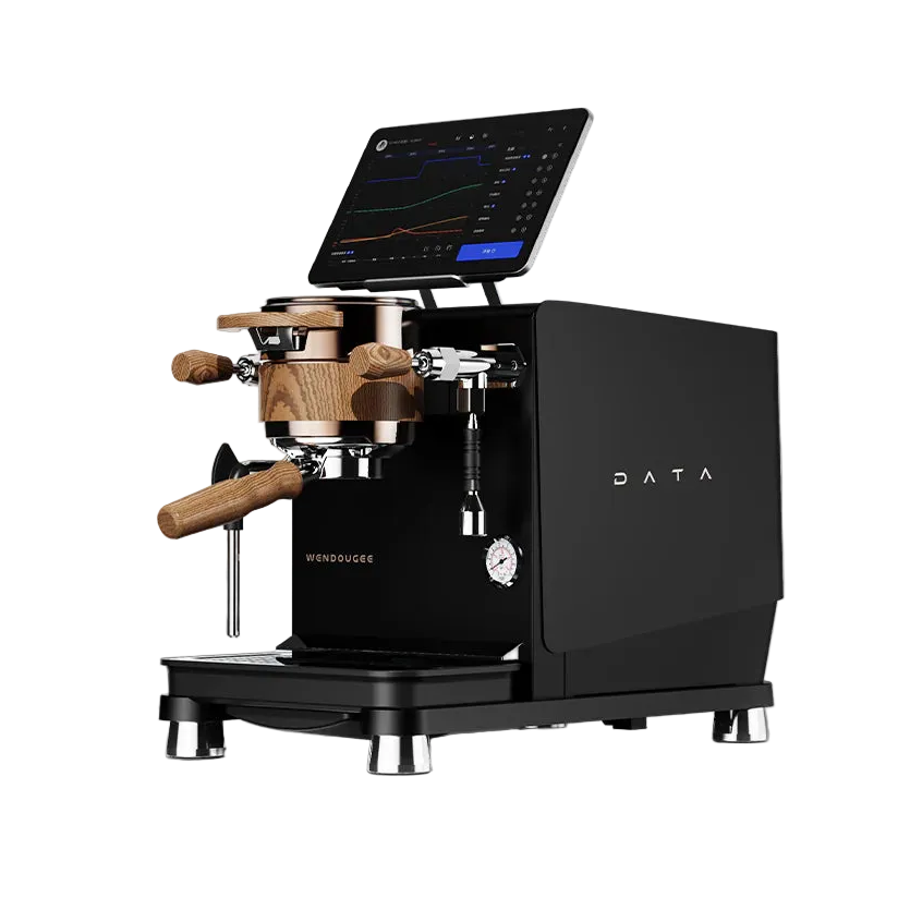 Wendougee DATA S Black coffee machine with a tablet