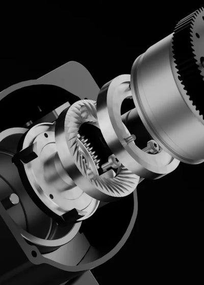 Detailed view of Wendougee MILO precision single-dose grinder components showcasing its advanced design.
