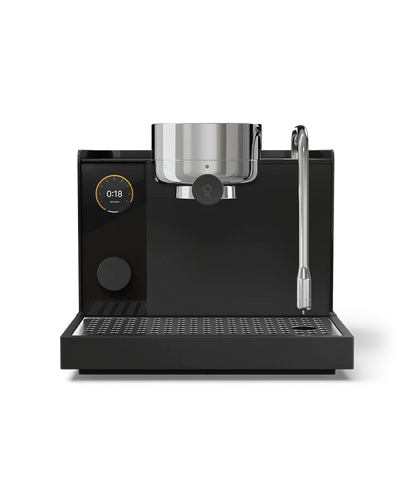 Fellow Espresso Series 1 Espresso Machine front view with sleek design and stainless steel elements.